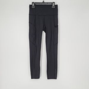 Lululemon Fast & Free 7/8 Tight II Nulux 25" Black Leggings Size 4